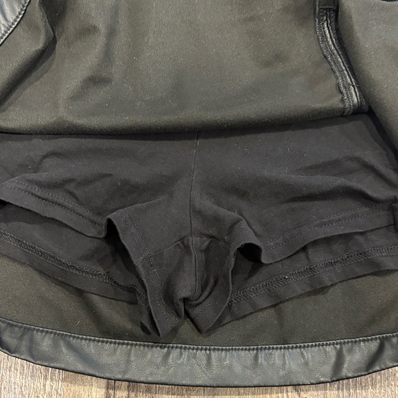 American Eagle Outfitters Black Faux Leather Skirt Size Large - Picture 3 of 4